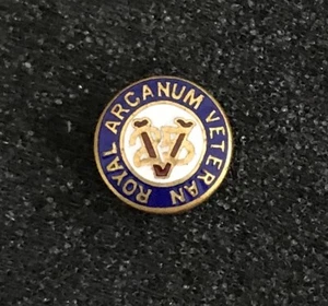 Royal Arcanum 25 Year Veteran Screw Back Fraternal Lapel Pin - Picture 1 of 5