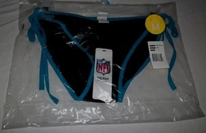 Carolina Panthers String Bikini Bottoms Only Ladies Black Sexy NFL - Picture 1 of 2