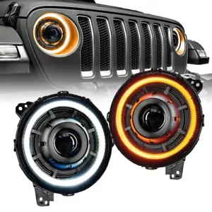 ORACLE Lighting OCULUS™ Switchback Bi-LED Projector Headlights for Jeep JL / JT - Picture 1 of 8