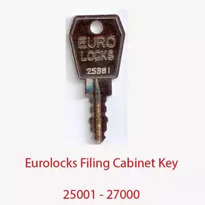 Eurolocks Replacement Filing Cabinet Key 25001 - 27000 - Picture 1 of 1