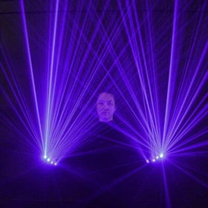 Blue-violet Laser Gloves DJ Dancer Stage Lighting Show Bar Party LED Light Glove - Picture 1 of 5