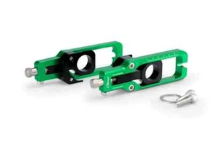 Ajustador tensor de cadena de aluminio Puig verde Kawasaki ZX-10R y RR 2016-2025 - Imagen 1 de 16