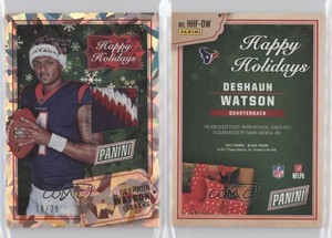 2017 Panini Black Friday Cracked Ice /25 Deshaun Watson #HHF-DW Rookie RC