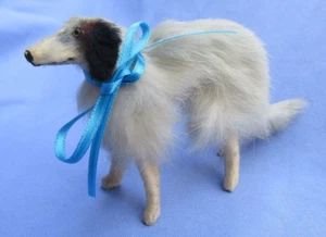 BORZOI BRU KESTNER JUMEAU BLEUETTE FASHION DOLL COMPANION GERMANY SALON DOG 5" - Picture 1 of 13