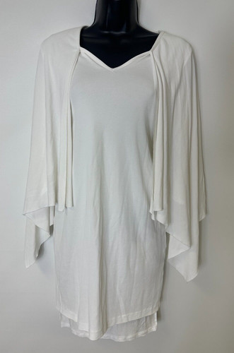 Abito bianco GIVENCHY con maniche fluide taglia XS