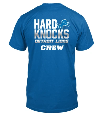 Films Hard Knocks Shirt Detroit Lions Crew Football Unisex T-Shirt Gift Fan All Cover
