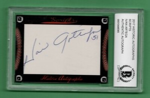 2017 HISTORIC AUTOGRAPHS SCRIPTS IVAN ARTEAGA CUT AUTO BECKETT COA OAXACA