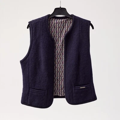 Geiger Women's Wool Navy Blue Vest Size S - Image 1 of 4