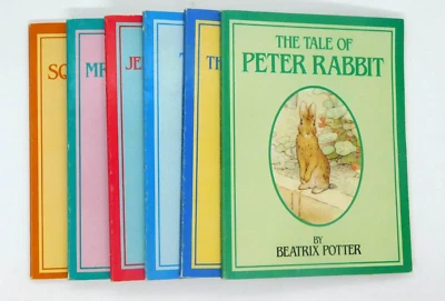 Book Children Beatrix Potter Set of 6 Peter Rabbit Squirrel Nutkin 1986 - Image 1 of 4