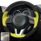 DIY Hand Stitch Durable Car Steering Wheel Cover Wrap For Mazda M 3 6 CX-3 CX-5