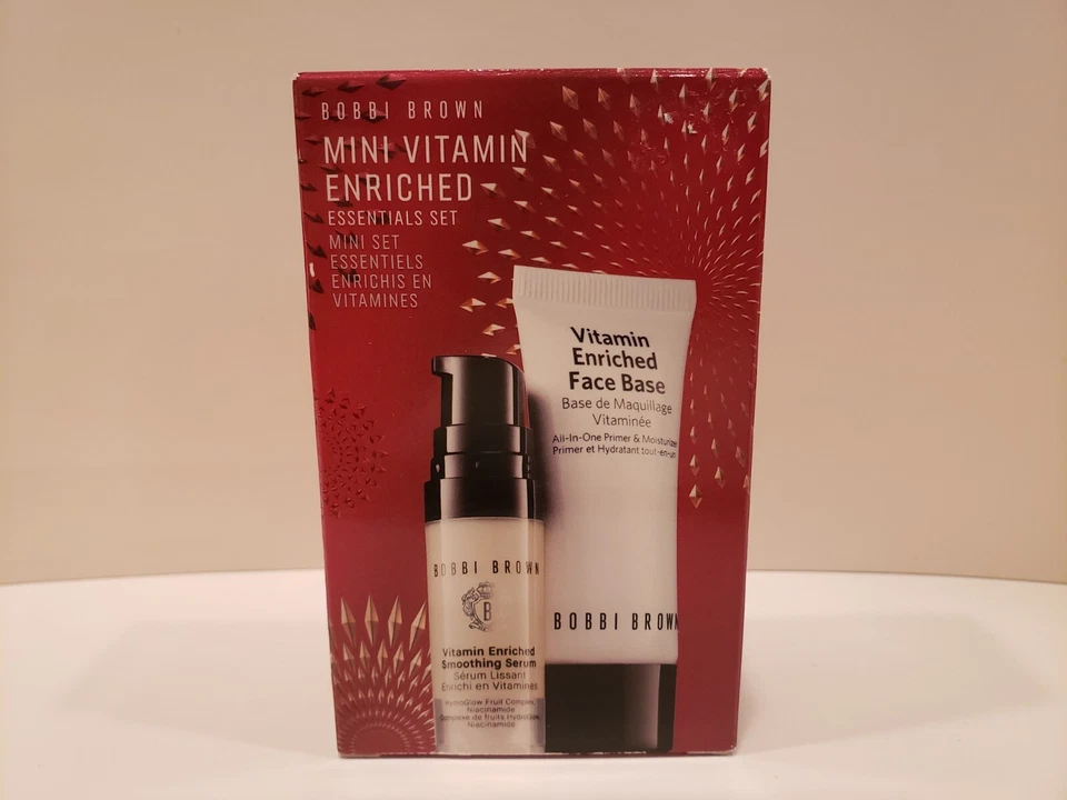 Bobbi Brown - 迷你富含维生素套装 - 舒缓精华和面部基础 - 全新带盒 — 第 1/1 张图片