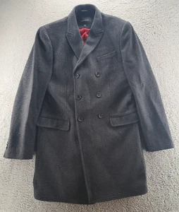 Banana Republic giacca pavone lana uomo media grigio scuro a quadri doppiopetto - Foto 1 di 11