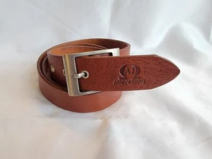 Armani Jeans Leather Belt 38/40 (115 Cm) B3 - Picture 1 of 9