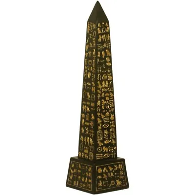 Ägyptischer Obelisk Schwarz-gold • 24€