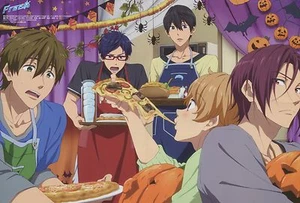 poster promo Free Iwatobi Swim Club Yowamushi Pedal Haruka Makoto Nagisa anime - Picture 1 of 2