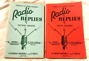 RADIO REPLIES Catholic Books (Volumes II & III - 1940 & 1942) RUMBLE & CARTY - Foto 1 di 7