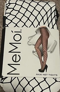 MeMoi Fashion Tights DMO 371  Black Medium S/M New With Tags - Picture 1 of 3