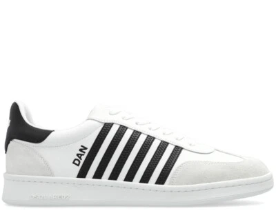 DSQUARED2 BOXER LOGO SNEAKERS SCARPE UOMO MADE IN ITALY SNM036401504118M072 - Immagine 1 di 4