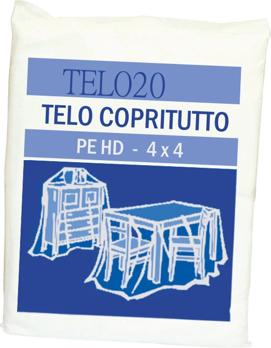 TELO COPRITUTTO 4X4 MT PER PITTURA PROTEZIONE MOBILI EXTRA FORTE IMBIANCHINO XXL - Immagine 1 di 1