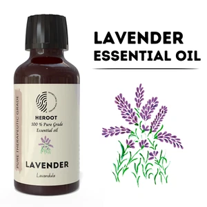 Lavender Essential Oil - Premium Oil for Calming, Sleep Improvement & Skincare - Picture 1 of 7