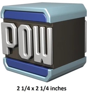 Calcomanía POW Block Power Up Peel Stick Super Mario Kart Wii Wall Art Pegatina Jugador - Imagen 1 de 1