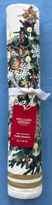 Corredor de mesa Williams Sonoma Twas the Night before Christmas 108 pulgadas NUEVO Foto 1 de 4