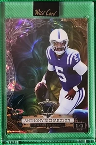 Anthony Richardson 1/1 2024 Wild Card 7 Card Stud Rainbow Refractor Colts - Imagen 1 de 3