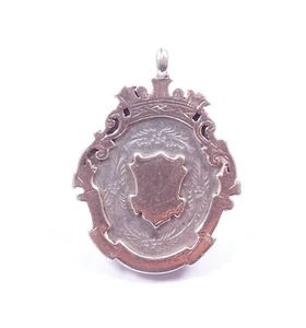 Antiguo Reloj de Plata Eduardiano Albert Cadena Medalla 1905 HM 925 Esterlina 10,7 g - Imagen 1 de 7