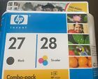 Genuine HP 27 28 Combo-Pack Black & Tri-color Ink Cartridges C9323FN New Sealed