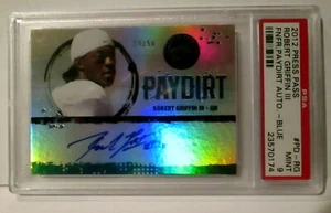 ROBERT GRIFFIN III RC 2012 PRESS PASS REFRACTOR#29/50 AUTO PSA9!REDSKINS QB RC - Picture 1 of 2
