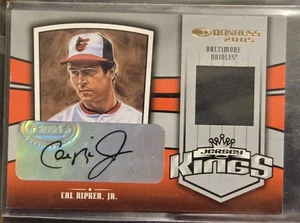 CAL RIPKEN JR 2004 DONRUSS JERSEY KINGS AUTO #D/5 AUTO JERSEY BALTIMORE ORIOLES - Picture 1 of 3