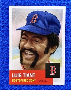 Boston Red Sox Legend Luis Tiant 2024 Topps Living Card #704, Faksimile Auto - Bild 1 von 2