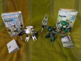 Lego Bionicle Rahaga 2004 4870 4879 Kualus Iruini Boxes, Instructions