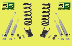 2"/1-2" Lift Kit Coil Springs Shackle Shocks FOR 01-09 Ford Ranger 2WD SPR D,E - Picture 1 of 2