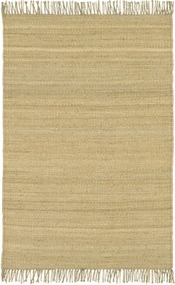 Carpet Handmade Jute Natural Beige 6x6 Round Area Rug - Approx 6' - Image 1 of 3