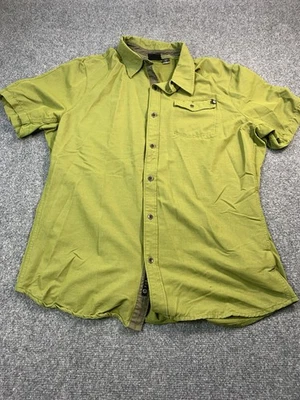 Marmot Shirt Mens XL Green Short Sleeve Button Up Pocket Stretch Casual - Image 1 of 4