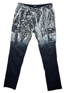 Pantalones Akoo Streetwear Art No Rivals negros lisos al óleo AOP para hombre talla 34x32 - Imagen 1 de 23