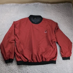 Vintage Coca-Cola Herren XL Made In USA Hahnentritt Rot Pullover Taschen - Bild 1 von 8
