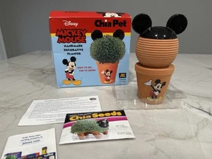 2013 Disney Chia Pet Mickey Mouse Decorative Pottery Planter     NEW OPEN BOX - Picture 1 of 7