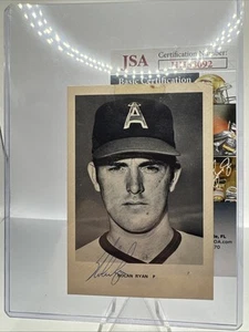 Nolan Ryan Angels Signed Black And White Photo W/JSA Cert - Picture 1 of 6