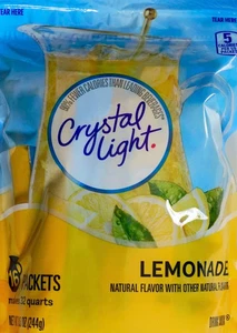 Crystal Light LEMONADE Drink 16 Pitcher Packets TASTES GREAT!! - Picture 1 of 2