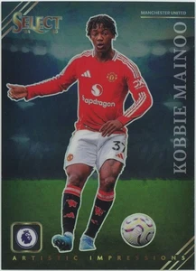 2024-25 Panini Select EPL #1 Kobbie Mainoo Astuccio Impressioni Artistiche Hit SSP - Foto 1 di 2