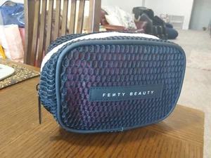 NEW FENTY BEAUTY Black MESH Makeup Bag Cosmetic Travel BAG LIMITED NEW! - Picture 1 of 3