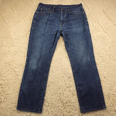 Pantalones de mezclilla Brooks Brothers para hombre calce recto bigotes talla 36x30 (real 35x29,5) Foto 1 de 4