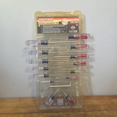  VINTAGE CRAFTSMAN TOOLS 18-pc. SCREWDRIVER SET 941608 USA NOS - Image 1 of 4