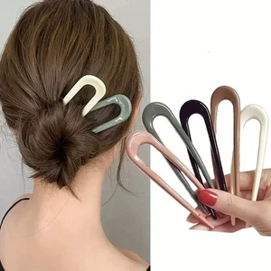 5 PCS U Shaped Hair Pin Stick French Hair Pin Hair Fork Fashion Bun - Picture 1 of 8