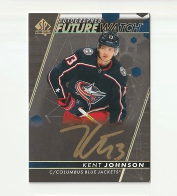 2022-23 SP Authentic Future Watch Auto Black Kent Johnson #105 - Image 1 of 2