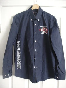 Paul & Shark Royal Yacht Club Hombres XLARGE Manga Larga Abotonada Color Azul Marino - Imagen 1 de 10