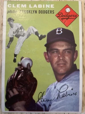 1954 Topps #121 Clem Labine EX (Will Combine Shipping) - Image 1 of 2