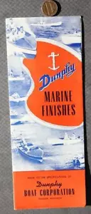 1950 Oshkosh Wisconsin Dunphy Boat Corporation Marine paint sample booklet RARE- - Picture 1 of 1